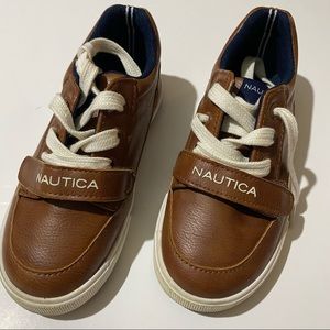 Casual Brown Nautica Leather Sneakers